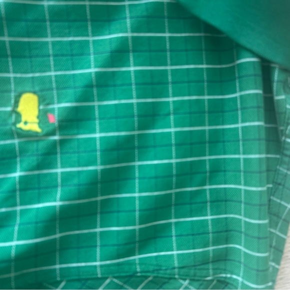 VINTGAGE Masters Collection Plaid Polo Shirt Green XL - Picture 2 of 6